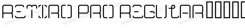 Retiro Pro Regular字体转换